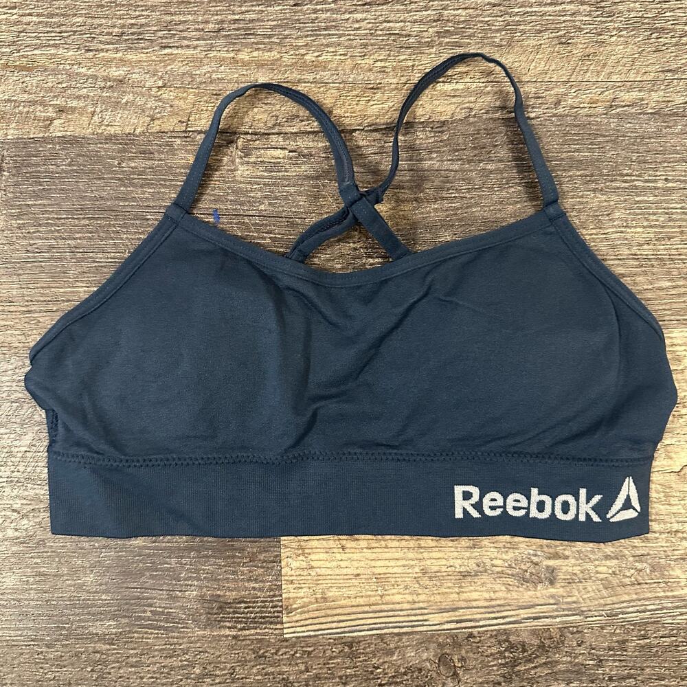 Reebok kids Girls Black Solid Stretch Underwear Shorts Bra Size Large NWT - Picture 1 of 3